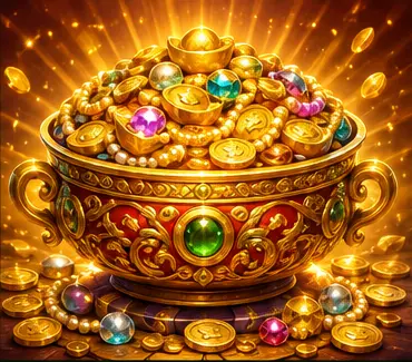 Ilustração temática de Treasure Bowl X-Huge