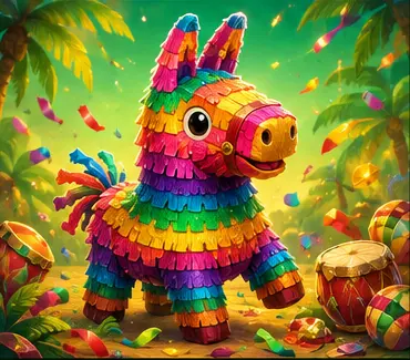 Ilustração temática de Pinata Wins