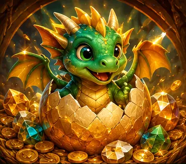 Ilustração temática de Dragon Hatch