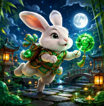Ilustração temática de Fortune Rabbit 2